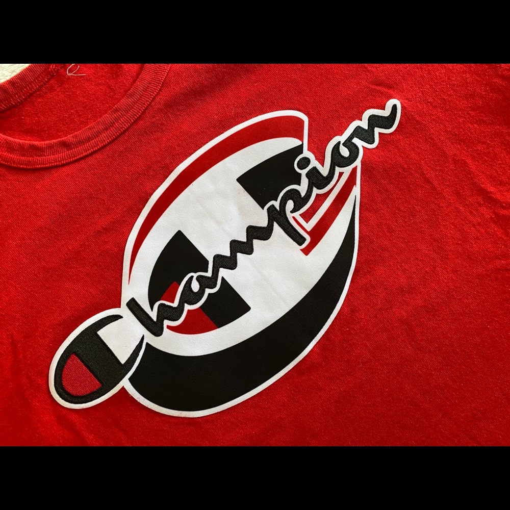 Champion red shirt